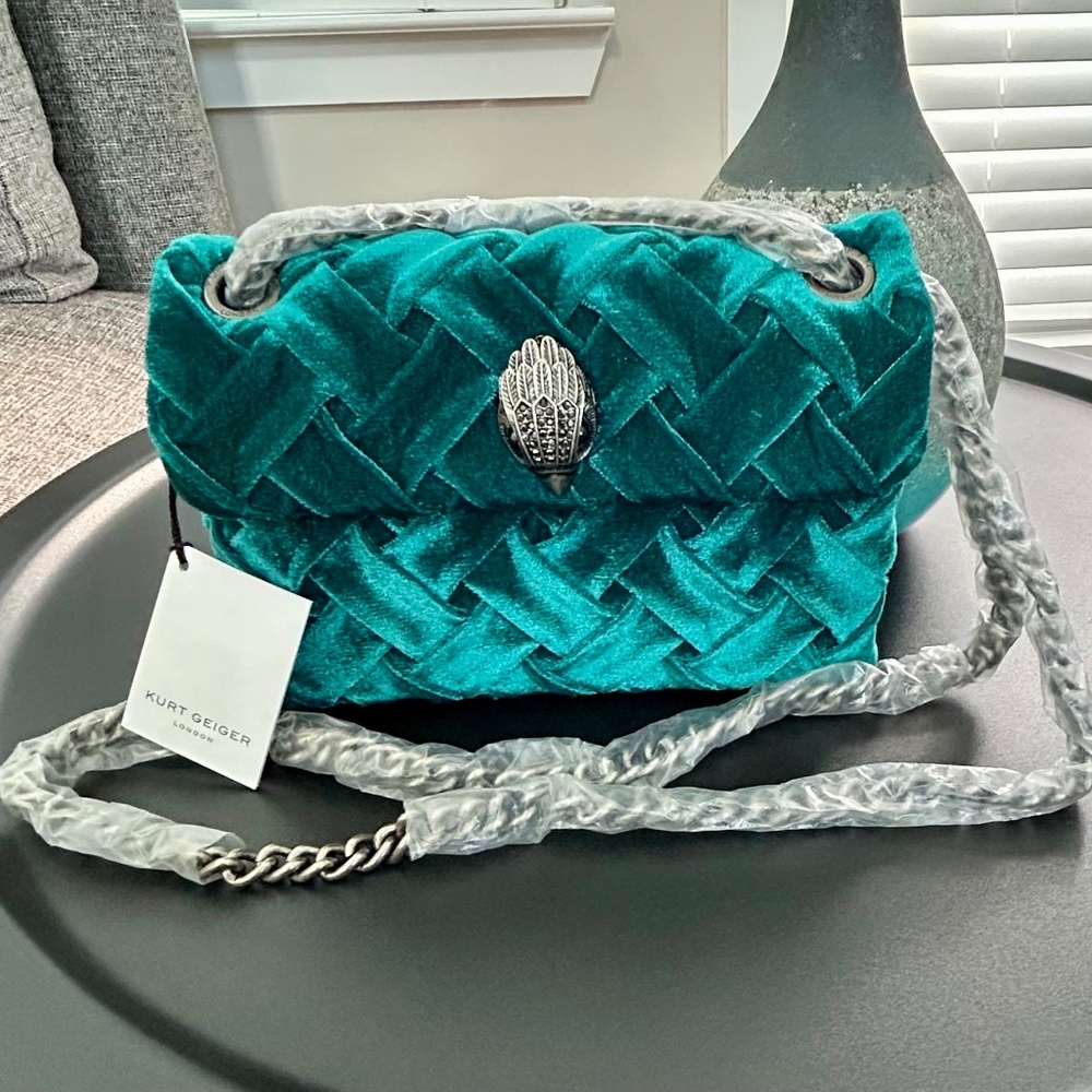 NEW! KURT GEIGER CROSSBODY BAG (TEAL) - Picture 9 of 9